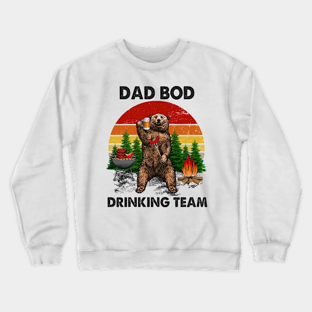 Dad Bod Drinking Team Vintage Crewneck Sweatshirt by beckeraugustina